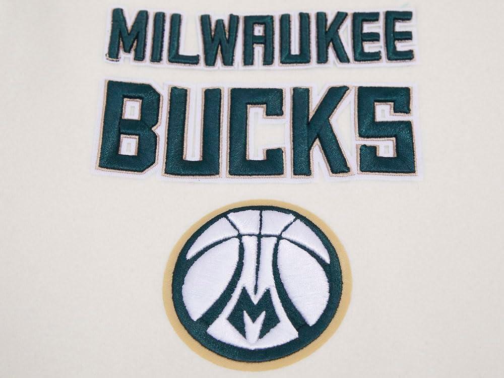 imagePro Standard Mens NBA Retro Classics Varsity JacketEggshell Black