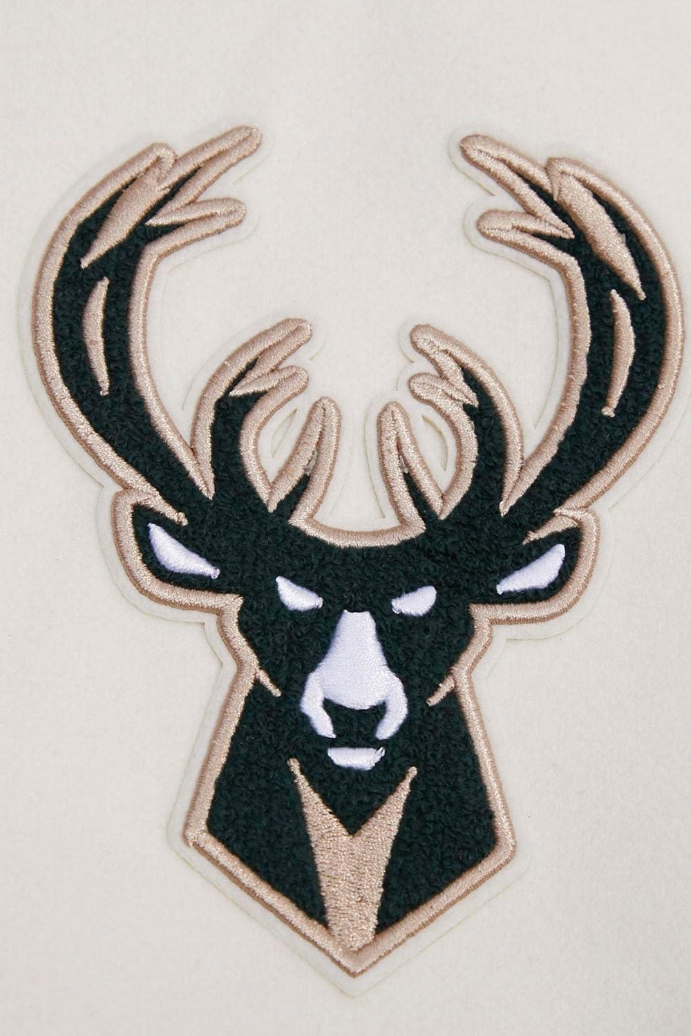 imagePro Standard Mens NBA Retro Classics Varsity JacketEggshell Black