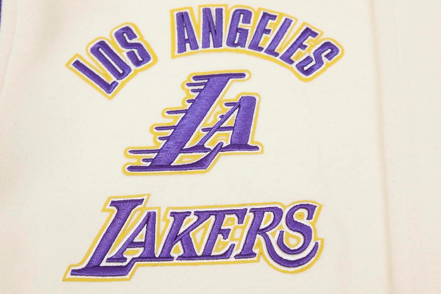 imagePro Standard Mens NBA Retro Classics Varsity JacketEggshell Purple