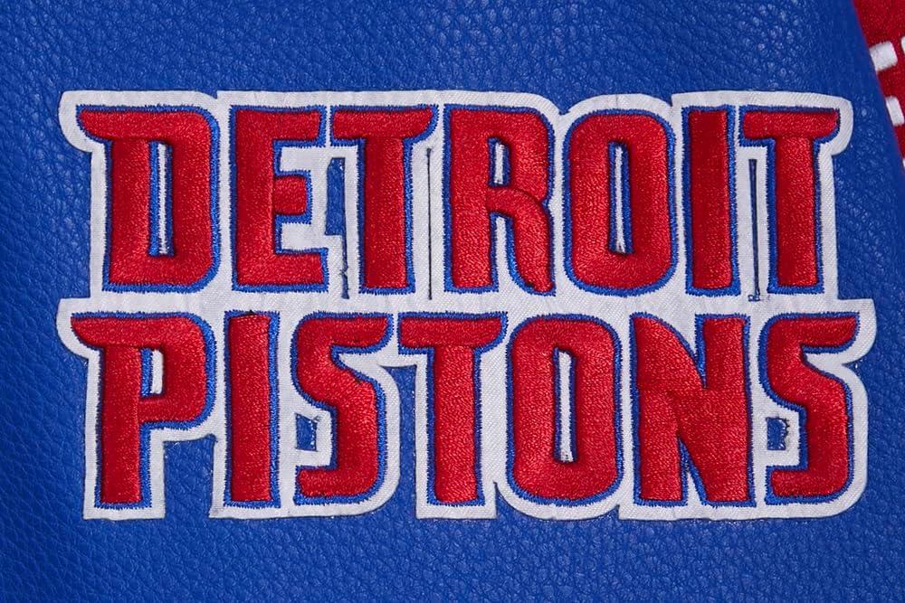 imagePro Standard Mens NBA Retro Classics Varsity JacketEggshellRoyal Blue