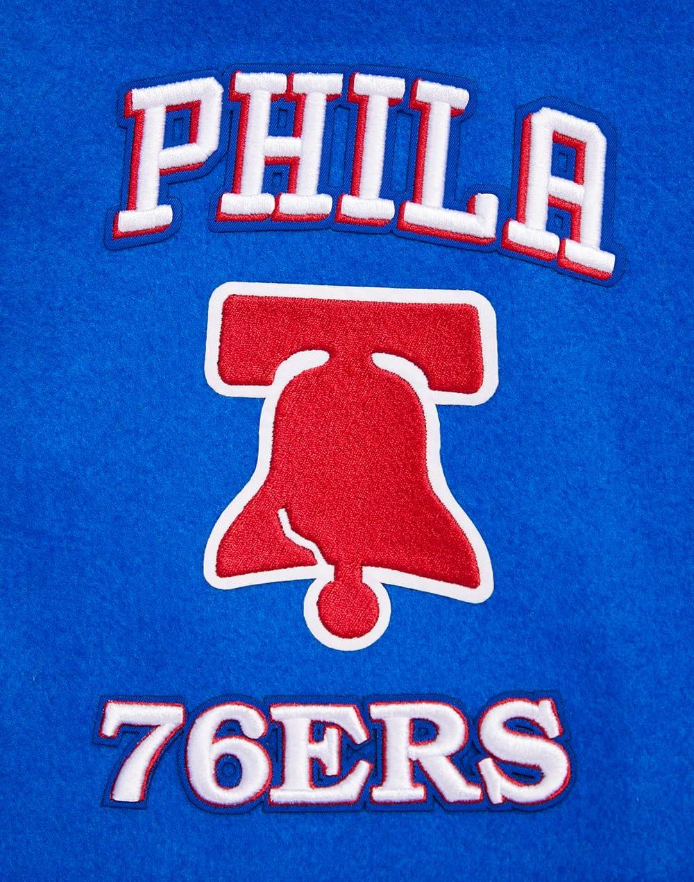 imagePro Standard Mens NBA Retro Classics Varsity JacketRoyal BlueRed