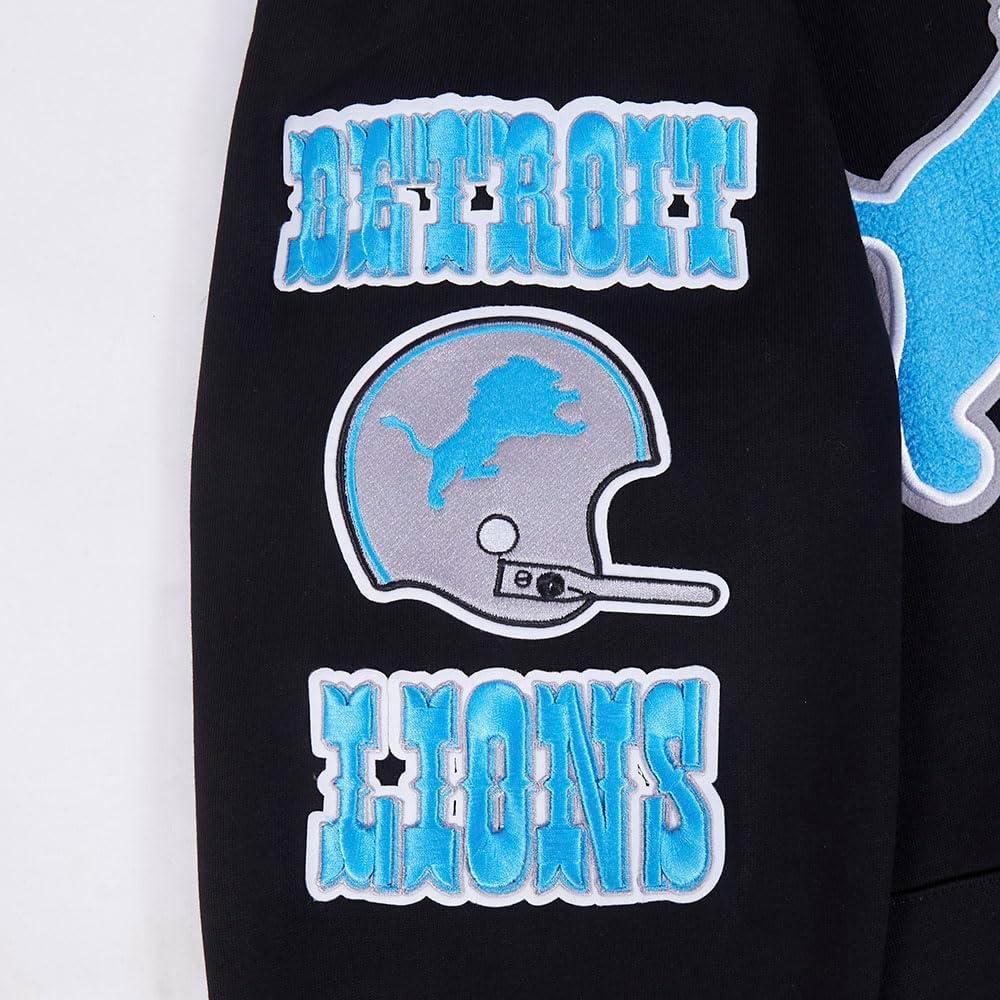 imagePro Standard Mens NFL Retro Classics Brushed Back French Terry Pull Over HoodieBlack