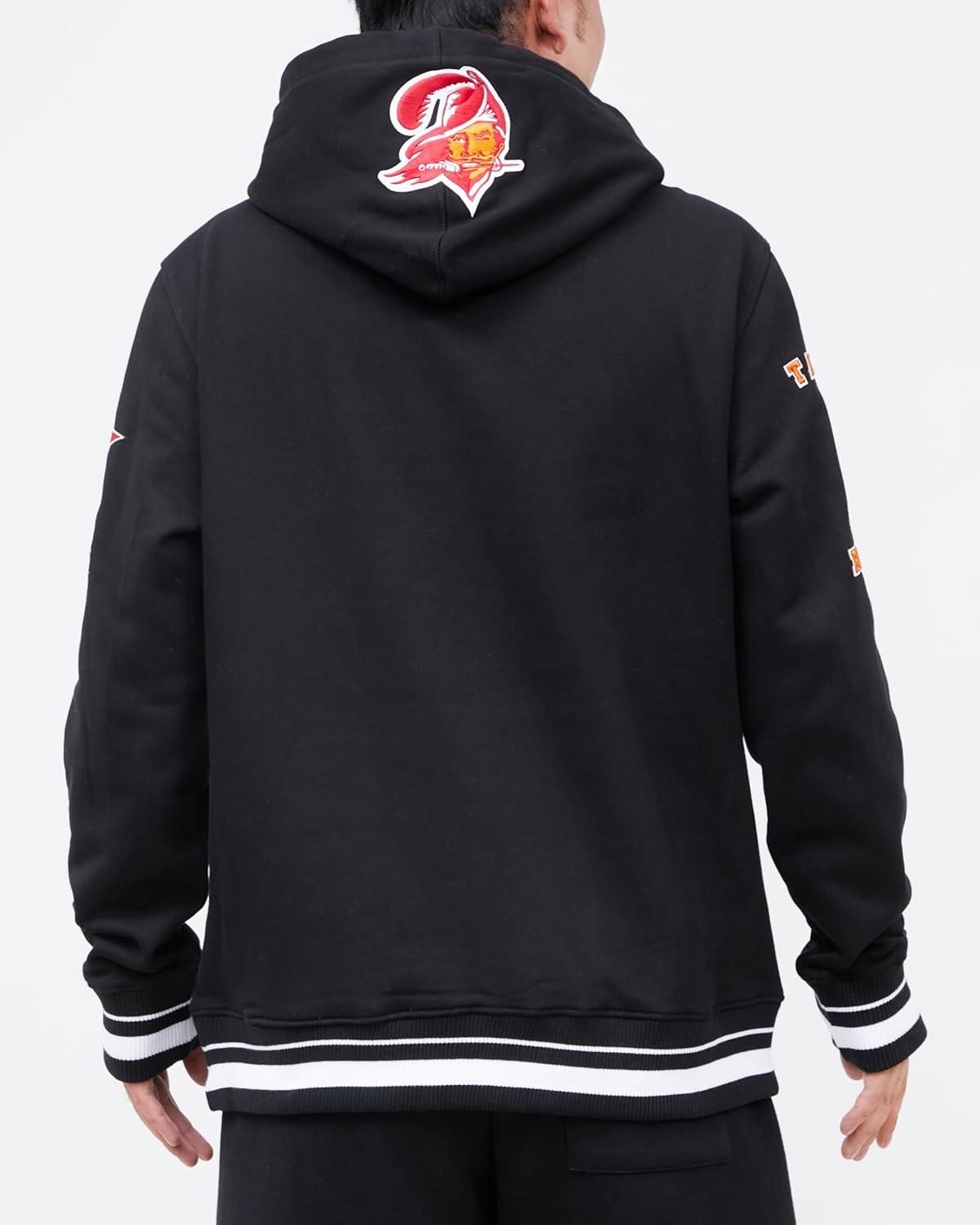 imagePro Standard Mens NFL Retro Classics Brushed Back French Terry Pull Over HoodieBlack