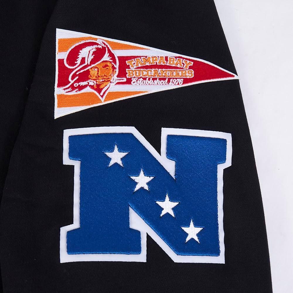 imagePro Standard Mens NFL Retro Classics Brushed Back French Terry Pull Over HoodieBlack