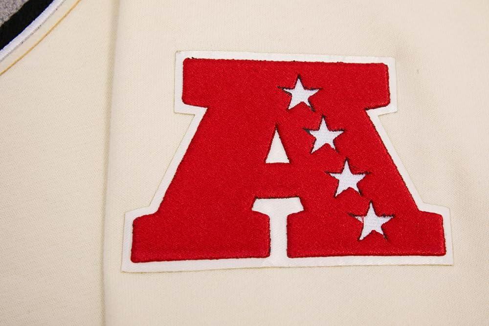 imagePro Standard Mens NFL Retro Classics Brushed Back French Terry Pull Over HoodieEggshell Black