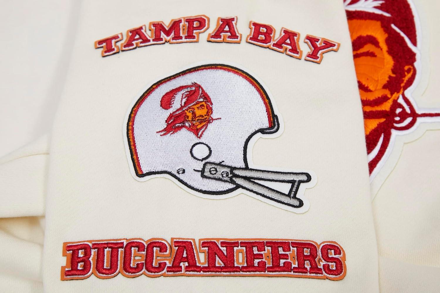 imagePro Standard Mens NFL Retro Classics Brushed Back French Terry Pull Over HoodieEggshell Black