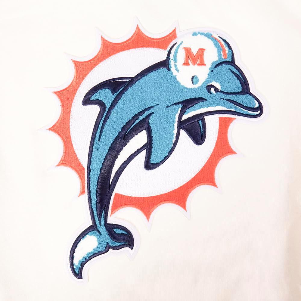 imagePro Standard Mens NFL Retro Classics Brushed Back French Terry Pull Over HoodieEggshell Black