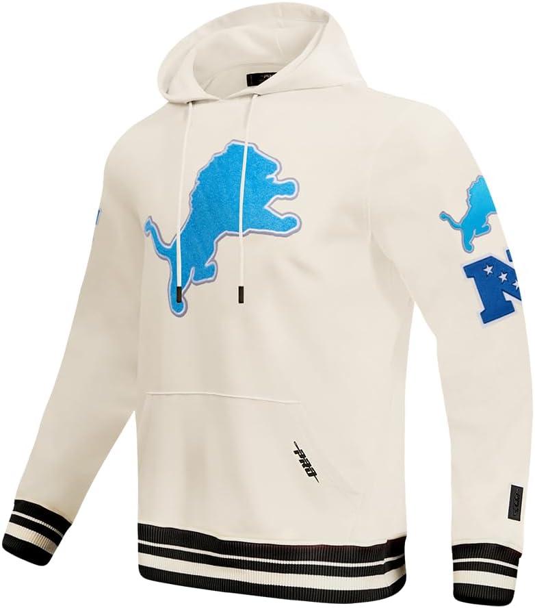 imagePro Standard Mens NFL Retro Classics Brushed Back French Terry Pull Over HoodieEggshell Black