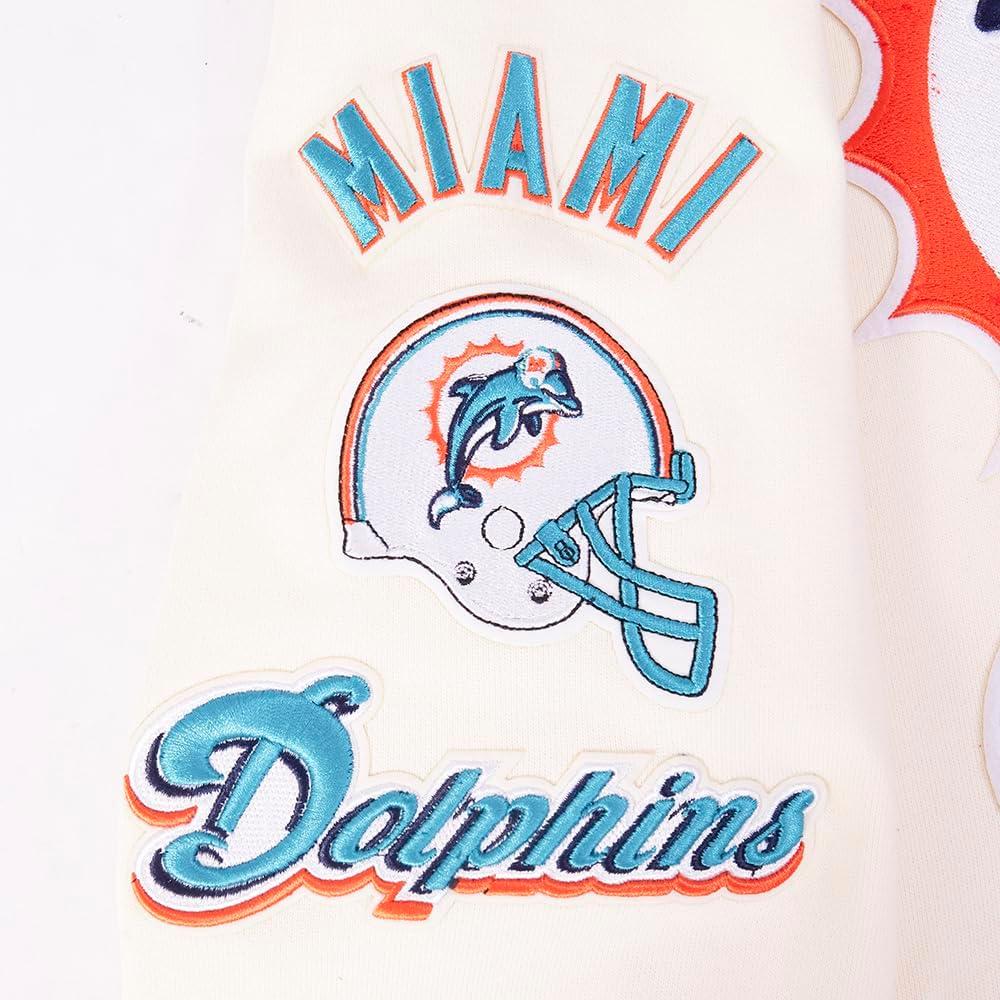 imagePro Standard Mens NFL Retro Classics Brushed Back French Terry Pull Over HoodieEggshell Black