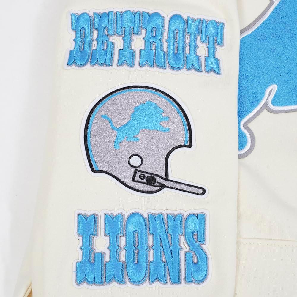 imagePro Standard Mens NFL Retro Classics Brushed Back French Terry Pull Over HoodieEggshell Black