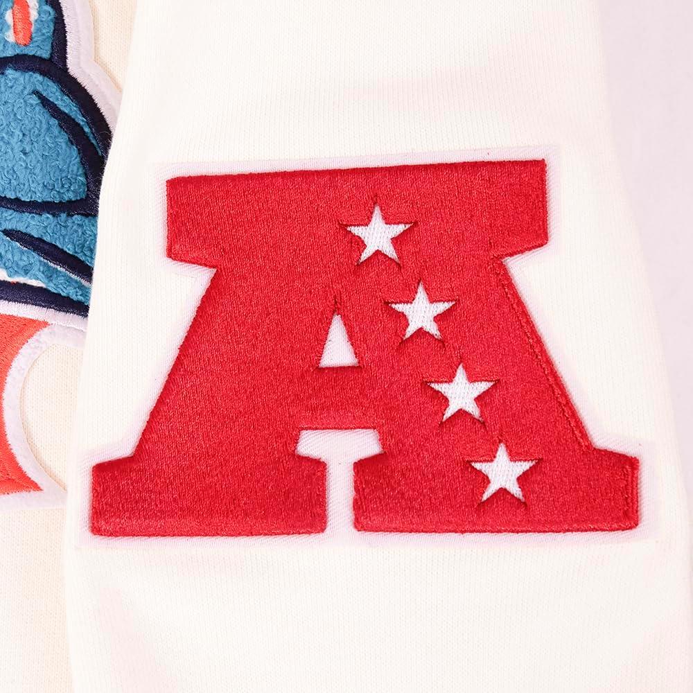 imagePro Standard Mens NFL Retro Classics Brushed Back French Terry Pull Over HoodieEggshell Black