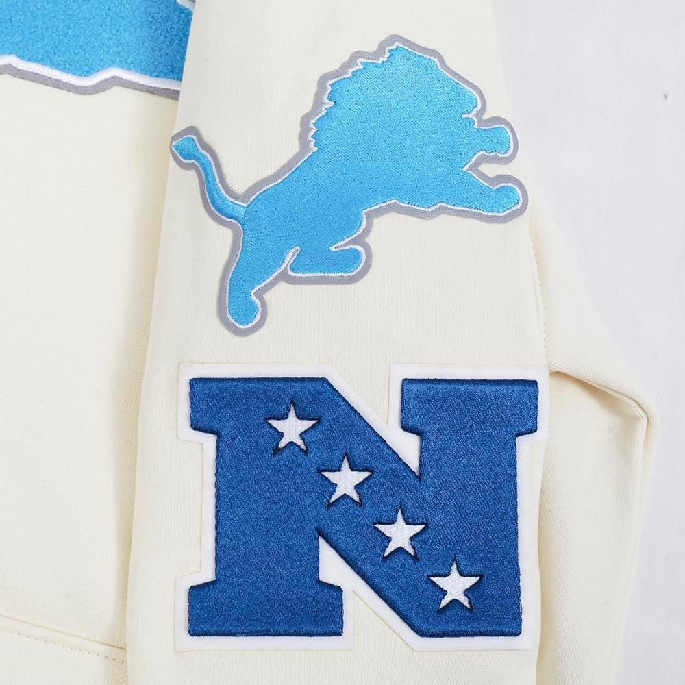 imagePro Standard Mens NFL Retro Classics Brushed Back French Terry Pull Over HoodieEggshell Black