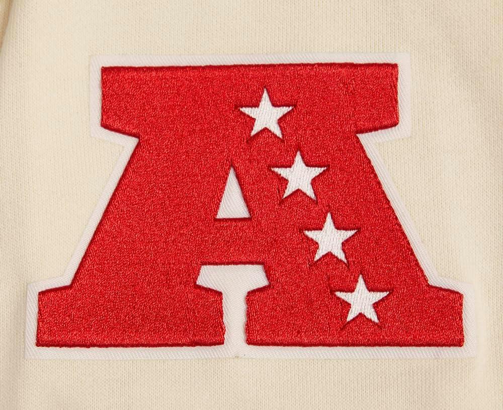 imagePro Standard Mens NFL Retro Classics Brushed Back French Terry Pull Over HoodieEggshell Black