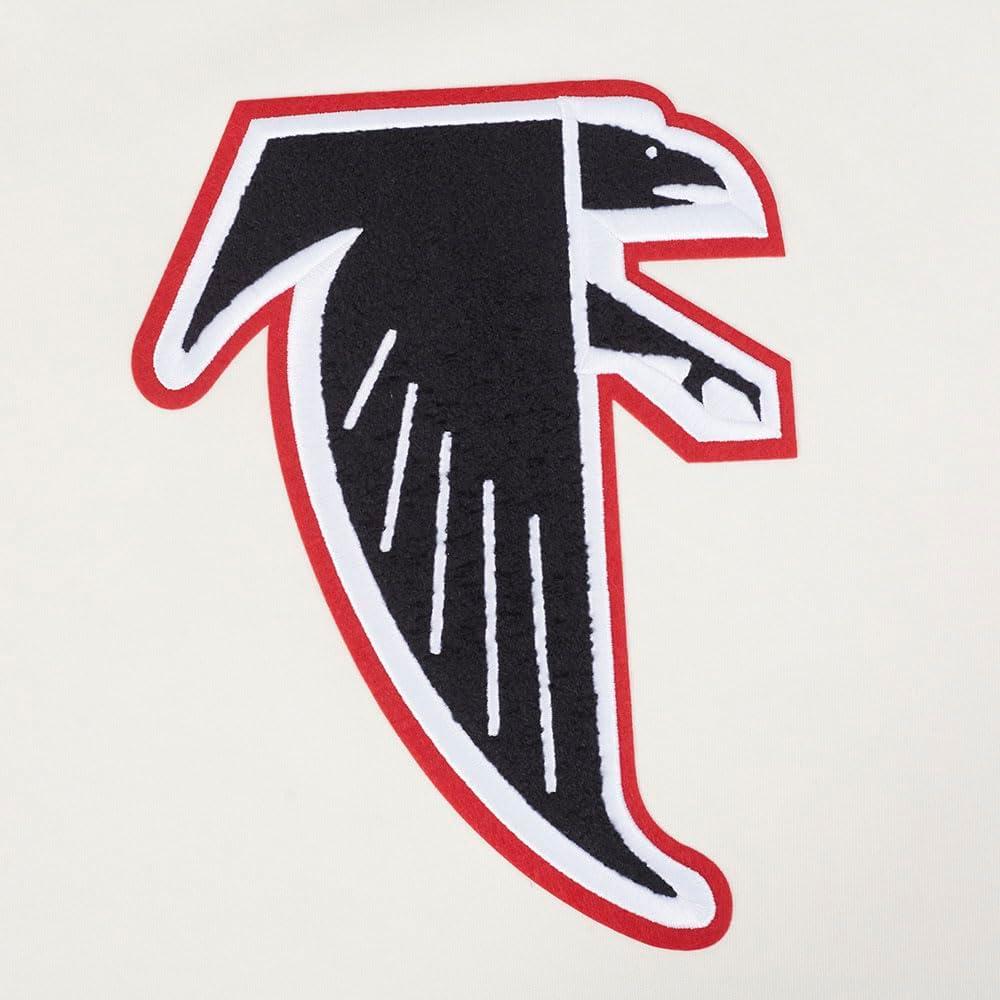 imagePro Standard Mens NFL Retro Classics Brushed Back French Terry Pull Over HoodieEggshell Red