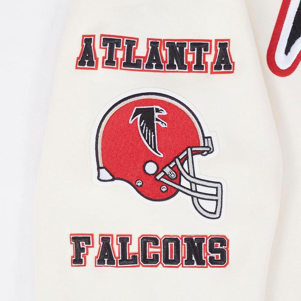 imagePro Standard Mens NFL Retro Classics Brushed Back French Terry Pull Over HoodieEggshell Red