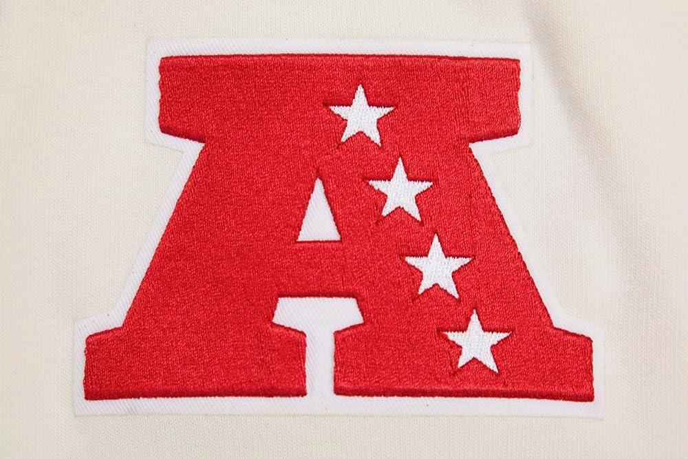 imagePro Standard Mens NFL Retro Classics Brushed Back French Terry Pull Over HoodieEggshell Red