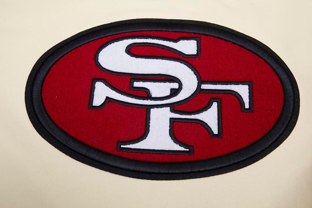 imagePro Standard Mens NFL Retro Classics Brushed Back French Terry Pull Over HoodieEggshell Red