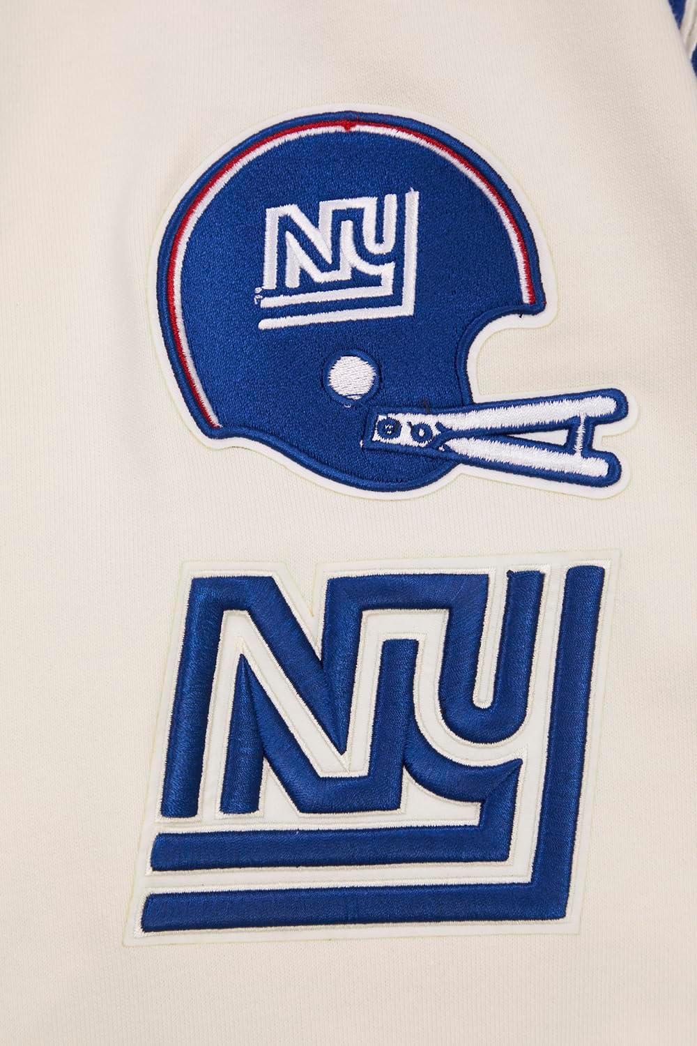 imagePro Standard Mens NFL Retro Classics Brushed Back French Terry Pull Over HoodieEggshellDodger Blue