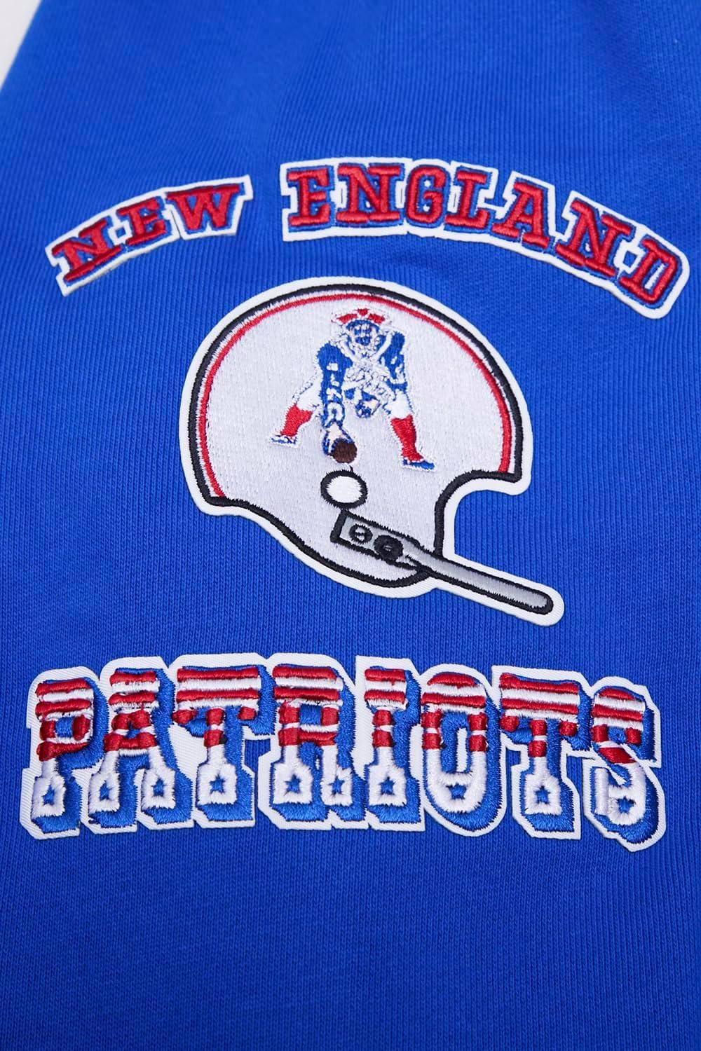 imagePro Standard Mens NFL Retro Classics Brushed Back French Terry Pull Over HoodieRoyal BlueRed