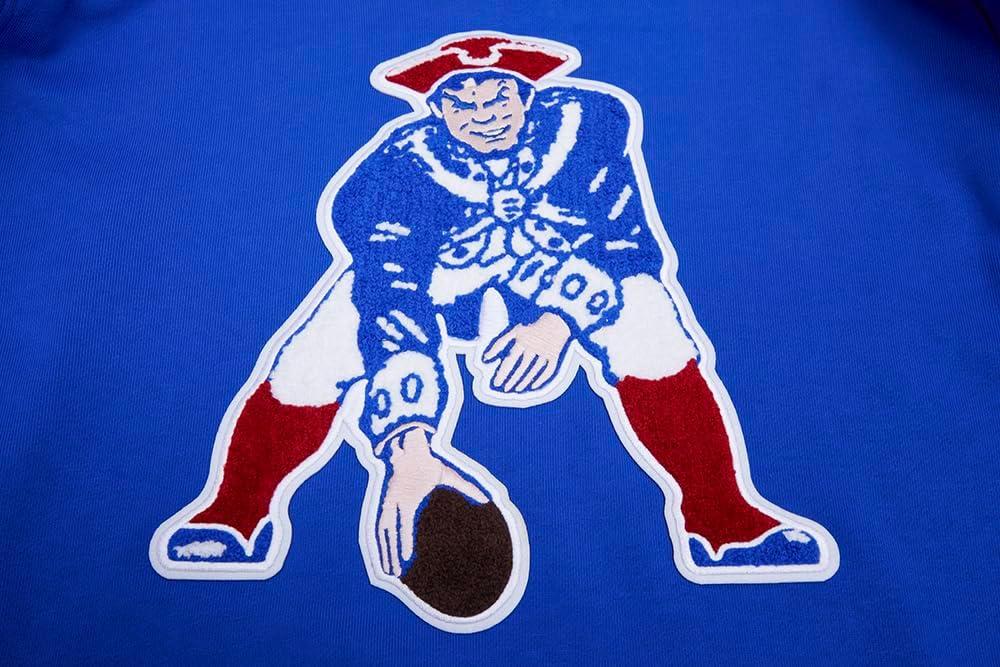 imagePro Standard Mens NFL Retro Classics Brushed Back French Terry Pull Over HoodieRoyal BlueRed