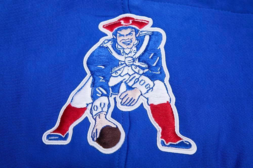 imagePro Standard Mens NFL Retro Classics Brushed Back French Terry Pull Over HoodieRoyal BlueRed