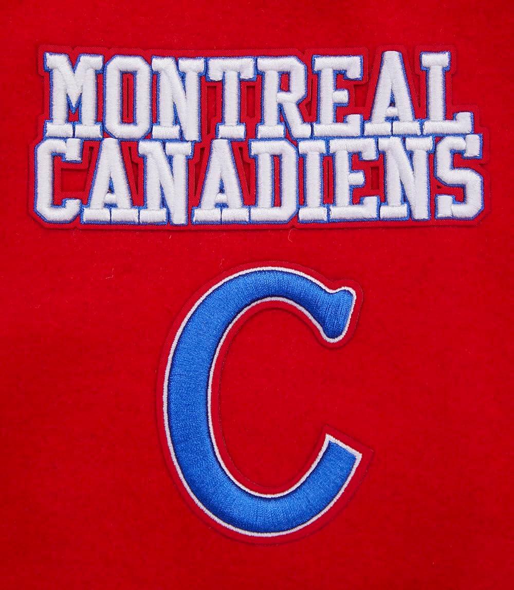 imagePro Standard Mens NHL Retro Classics Varsity JacketRedWhite