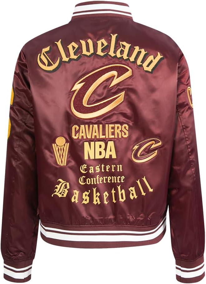 imagePro Standard Womens NBA Old English Satin JacketWine