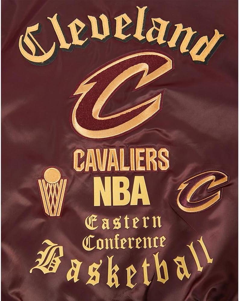 imagePro Standard Womens NBA Old English Satin JacketWine