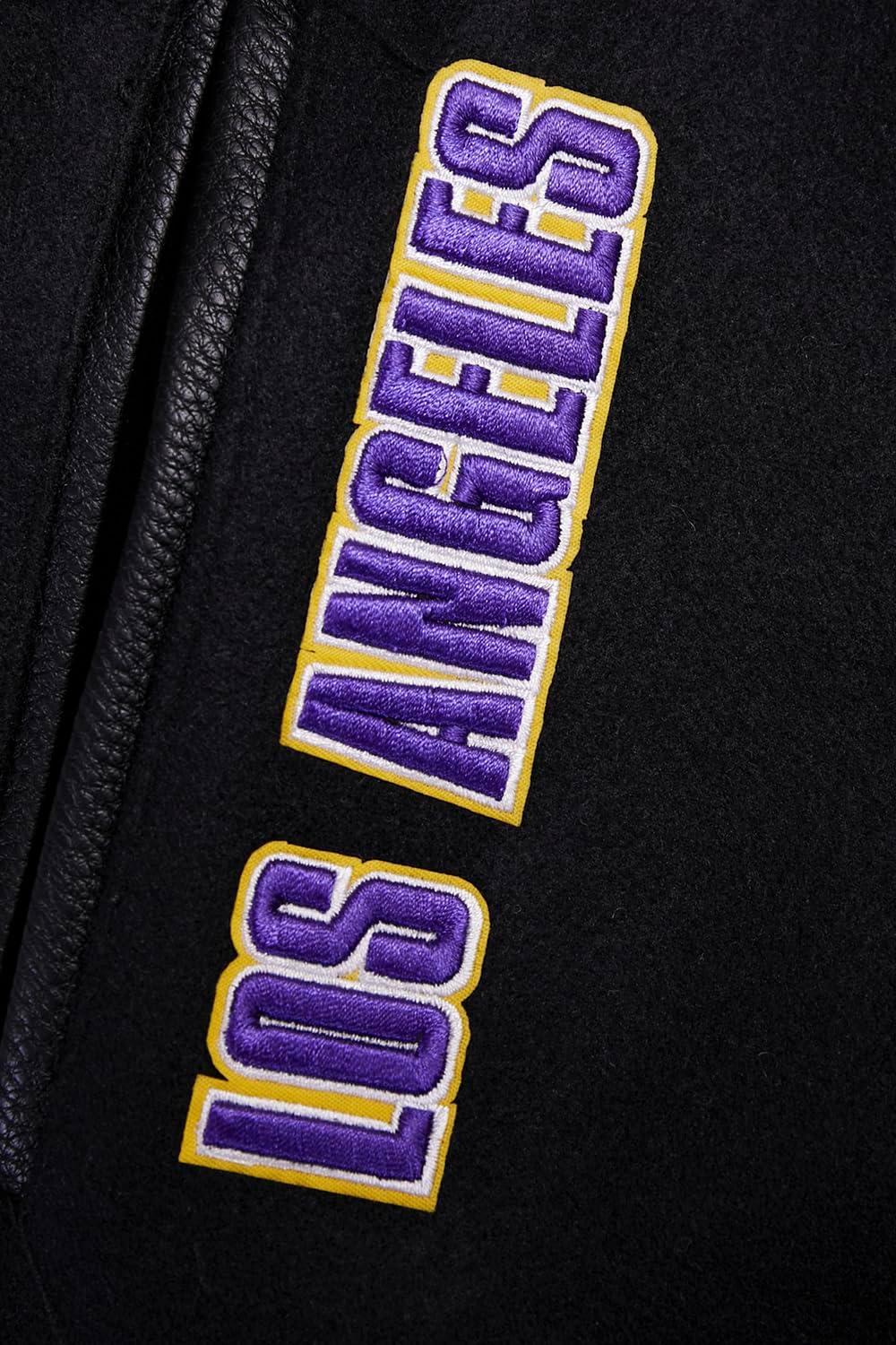 imagePro Standard Womens NBA Retro Classics Varsity JacketBlackPurpleYellow