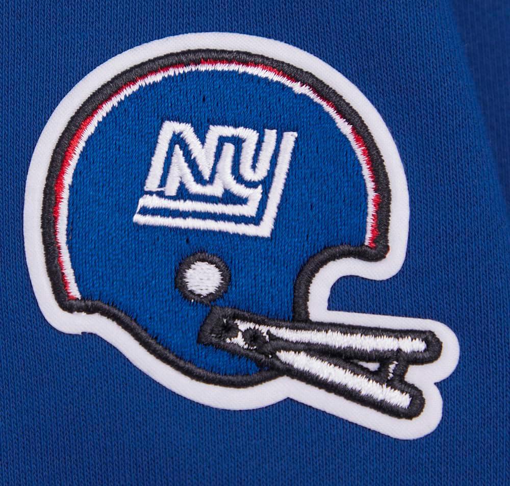 imagePro Standard Womens NFL Retro Classics Brushed Back French Terry Cropped Pullover HoodieDodger Blue