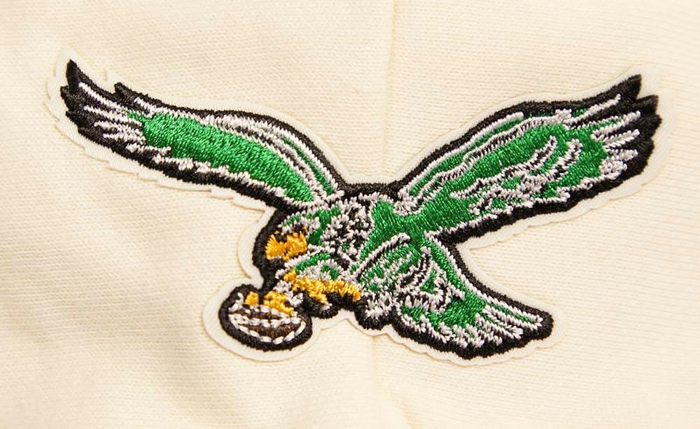 imagePro Standard Womens NFL Retro Classics Brushed Back French Terry Cropped Pullover HoodieEggshell Kelly Green