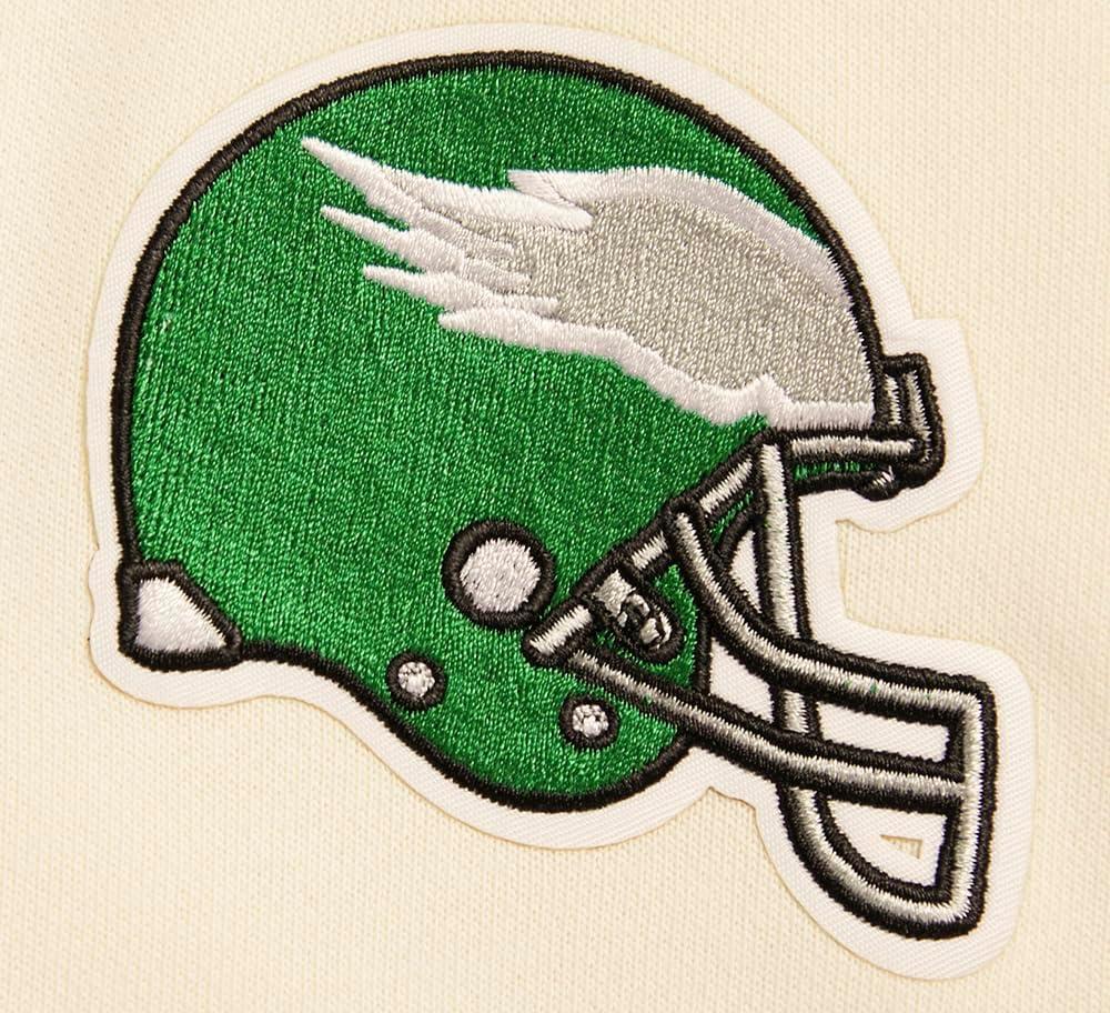 imagePro Standard Womens NFL Retro Classics Brushed Back French Terry Cropped Pullover HoodieEggshell Kelly Green