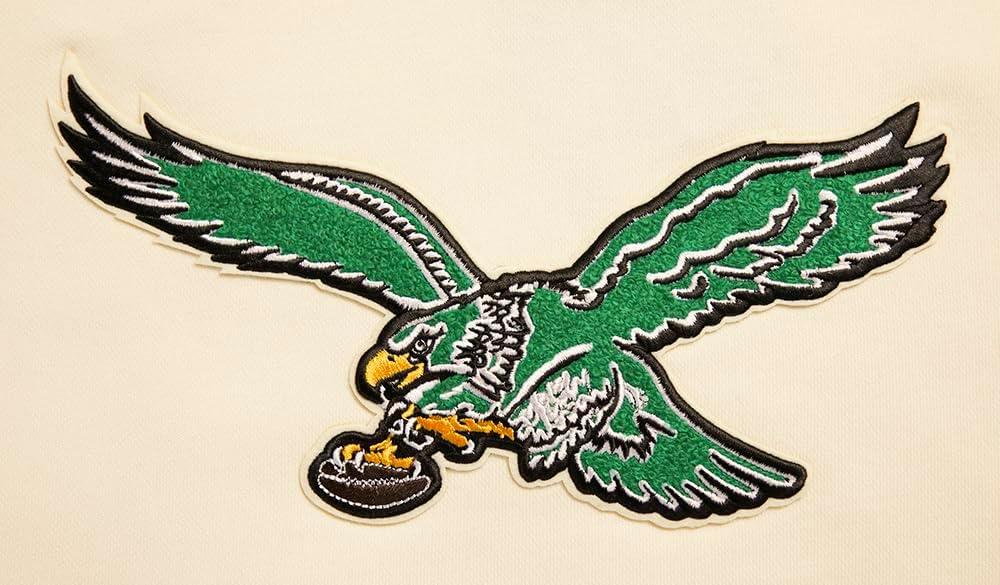 imagePro Standard Womens NFL Retro Classics Brushed Back French Terry Cropped Pullover HoodieEggshell Kelly Green