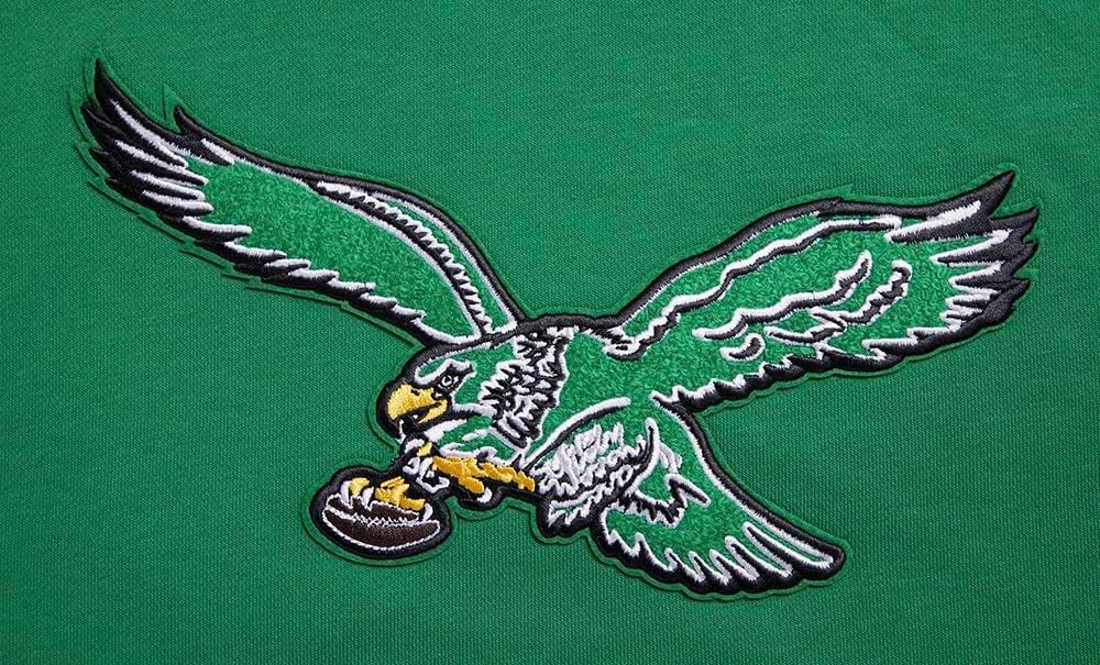 imagePro Standard Womens NFL Retro Classics Brushed Back French Terry Cropped Pullover HoodieKelly Green