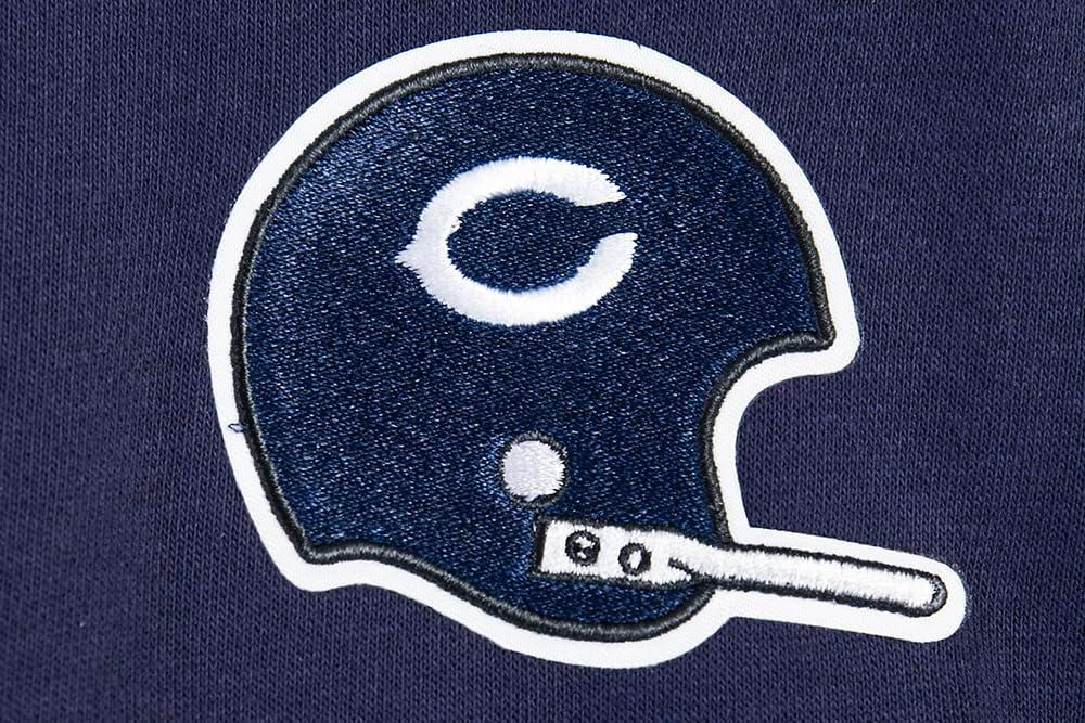 imagePro Standard Womens NFL Retro Classics Brushed Back French Terry Cropped Pullover HoodieMidnight NavyOrangeMidnight Navy