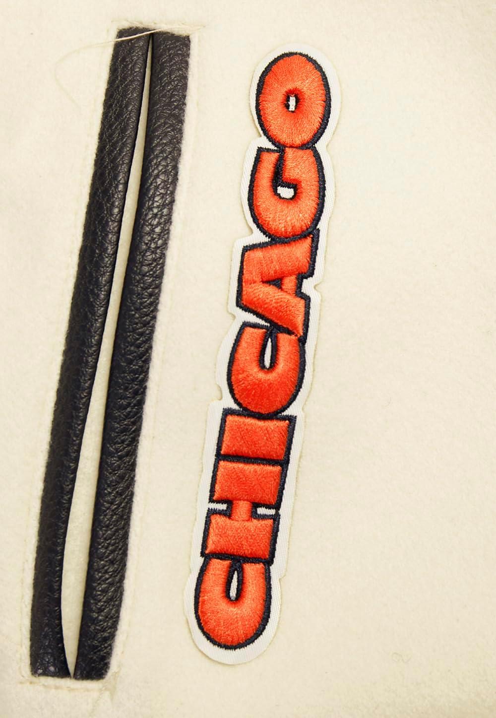 imagePro Standard Womens NFL Retro Classics Varsity JacketEggshell Midnight Navy