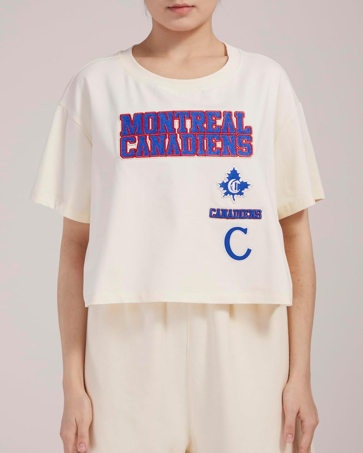 imageWomens NHL Retro Classics Cotton Short Sleeve Boxy TeeEggshell