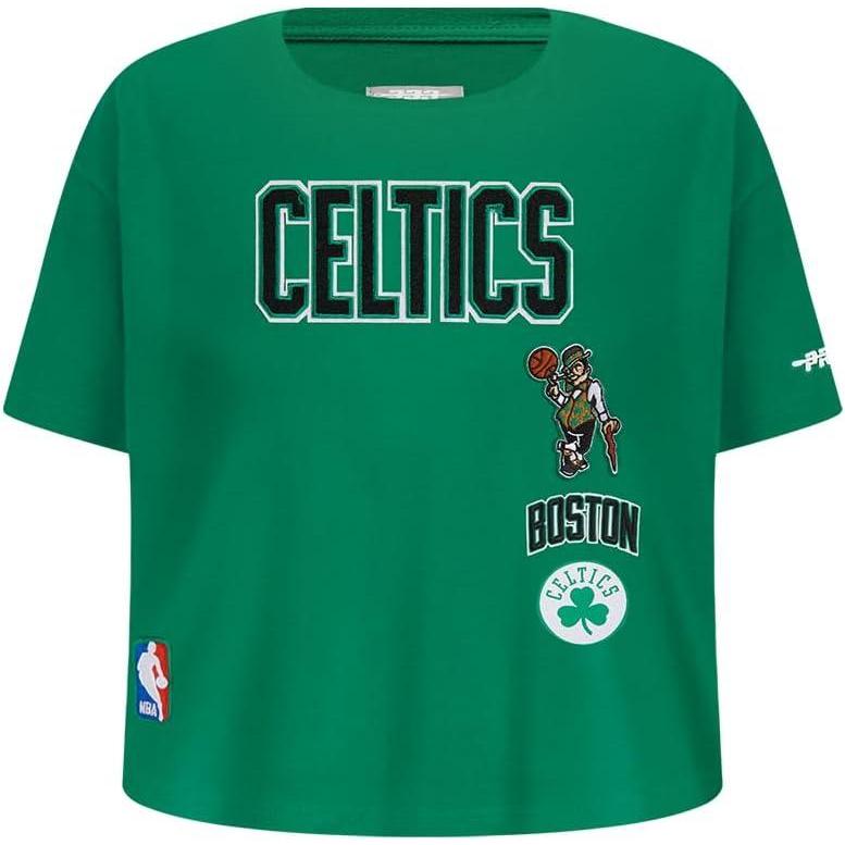 imageBig Girls NBA Retro Classics Cotton Short Sleeve Boxy TeeKelly Green