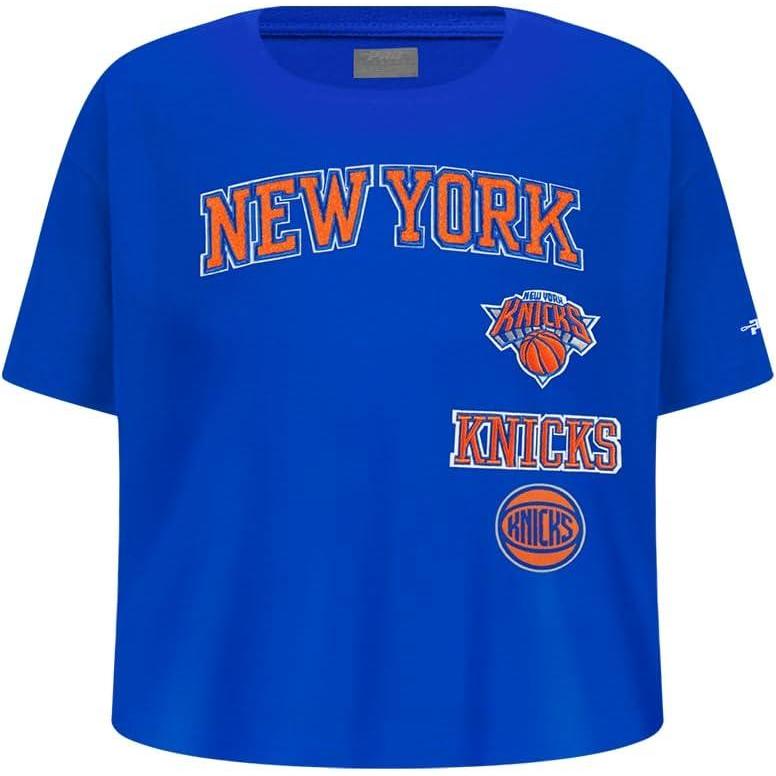 imageBig Girls NBA Retro Classics Cotton Short Sleeve Boxy TeeRoyal Blue