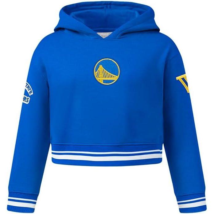 imagePro Standard Big Girls NBA Retro Classics Fleece Crewneck SweatshirtRoyal Blue