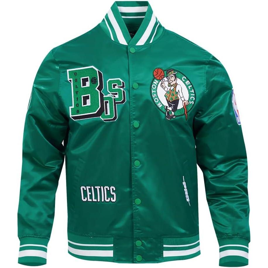 imagePro Standard Mens NBA Best Of Satin JacketKelly Green