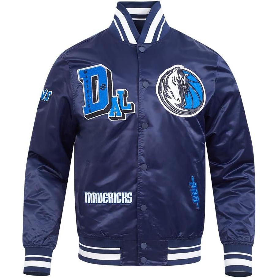 imagePro Standard Mens NBA Best Of Satin JacketMidnight Navy