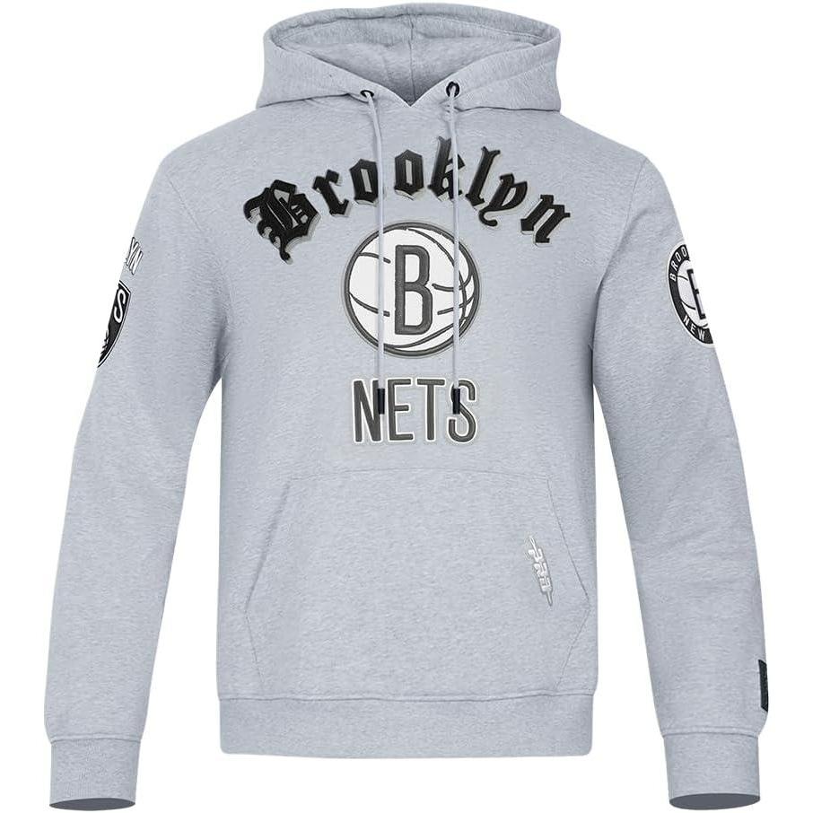 imagePro Standard Mens NBA Old English Pull Over HoodieHeather Grey