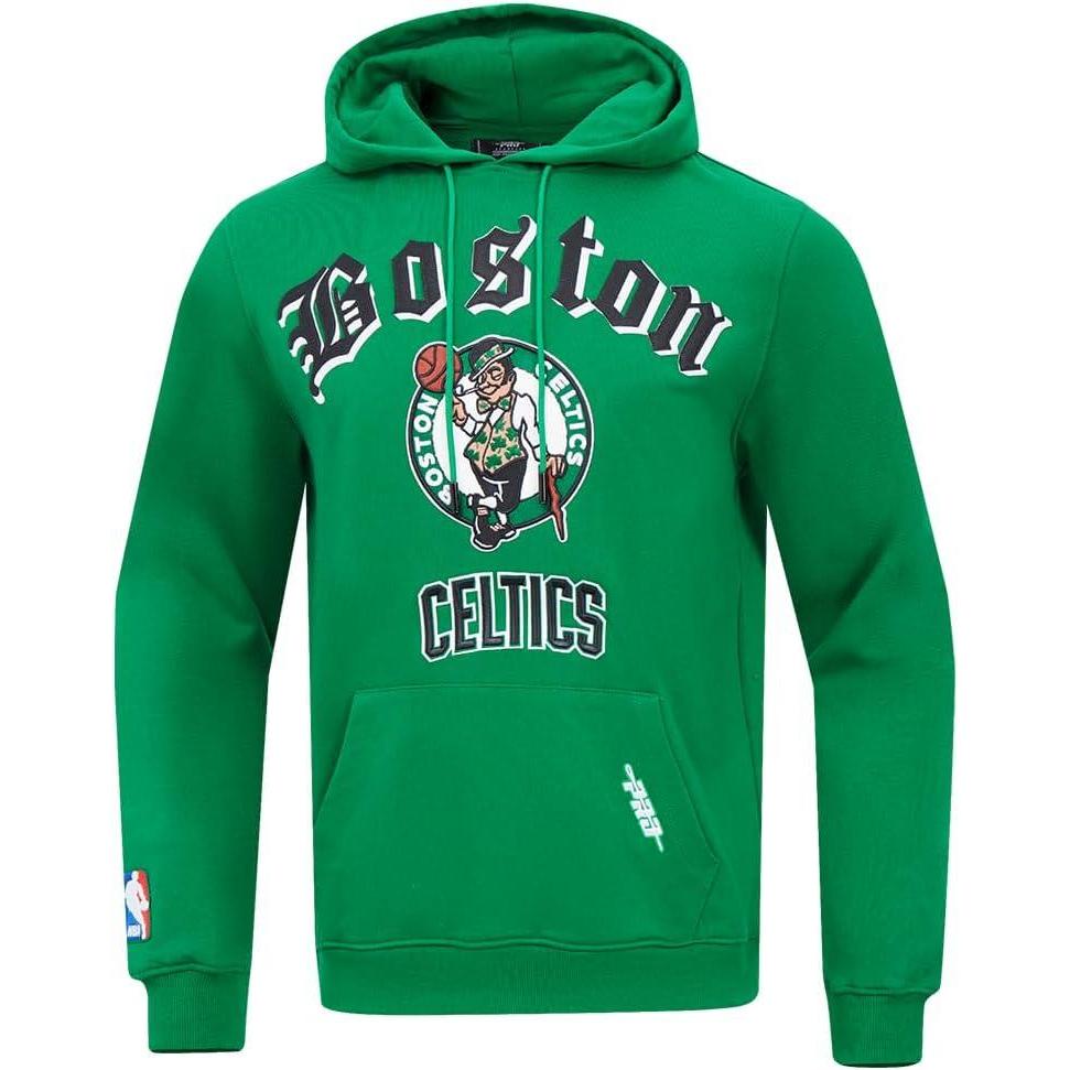imagePro Standard Mens NBA Old English Pull Over HoodieKelly Green