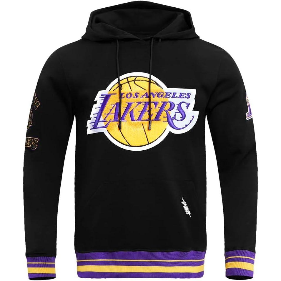 imagePro Standard Mens NBA Retro Classics Pull Over HoodieBlackPurpleYellow