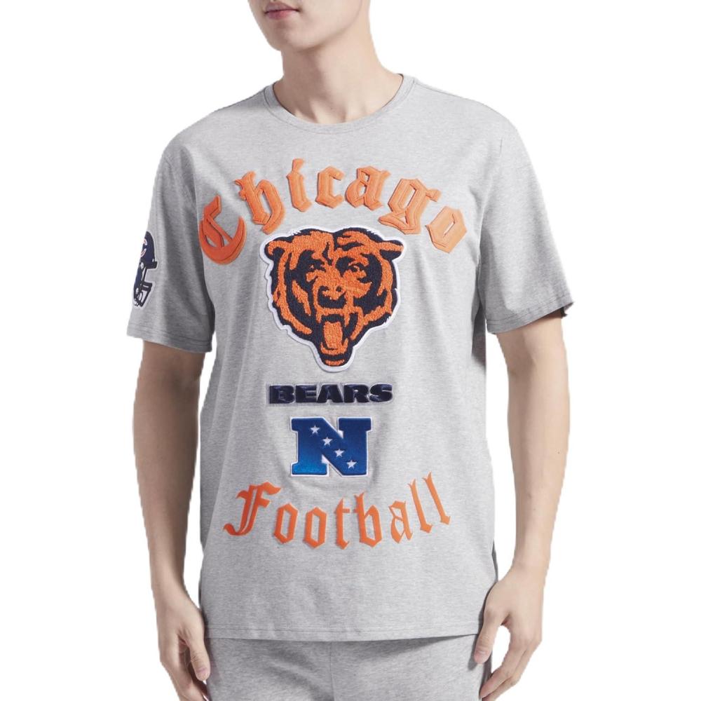 imagePro Standard Mens NFL Old English Short Sleeve TeeHeather Grey