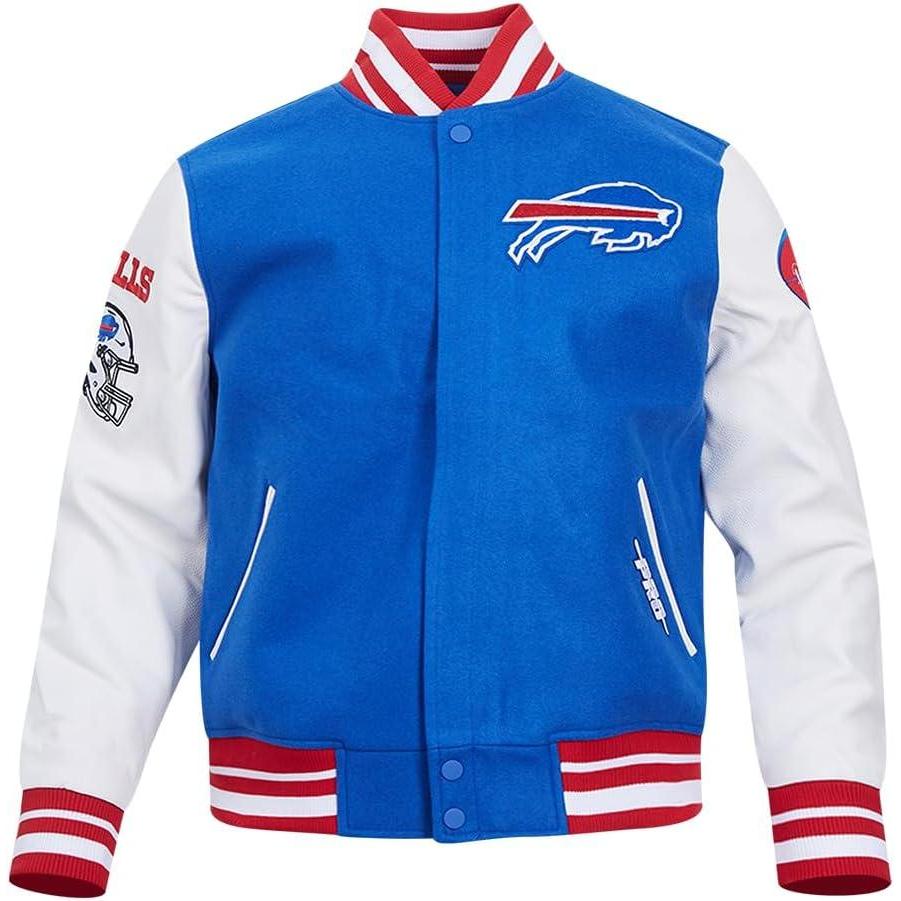 imagePro Standard Mens NFL Old English Varsity JacketBlue