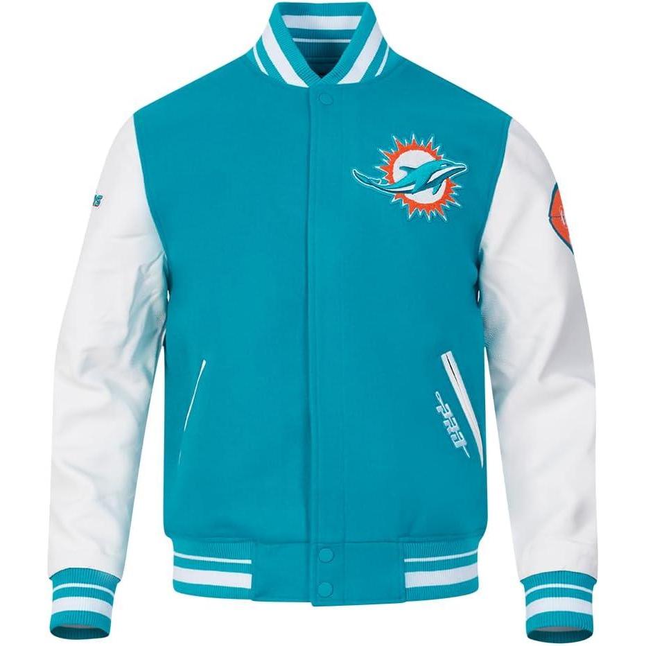 imagePro Standard Mens NFL Old English Varsity JacketTeal