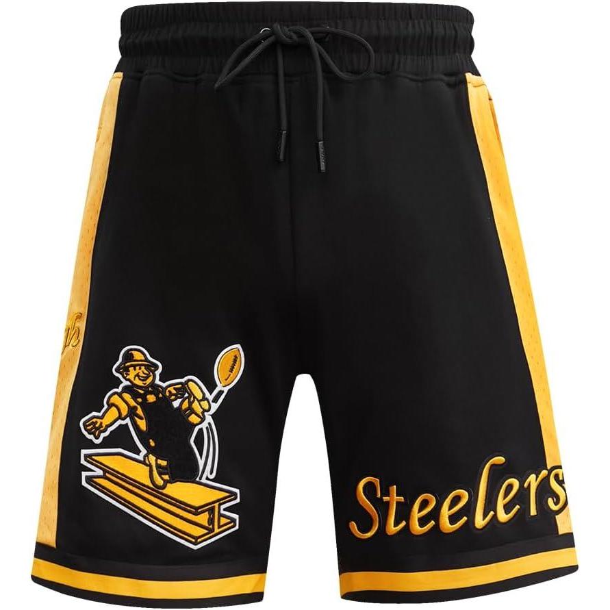 imagePro Standard Mens NFL Retro Classics Athletic ShortBlackYellow