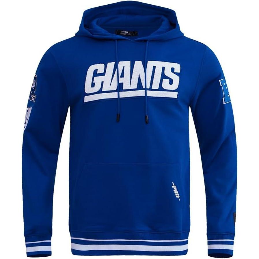 imagePro Standard Mens NFL Retro Classics Brushed Back French Terry Pull Over HoodieDodger Blue